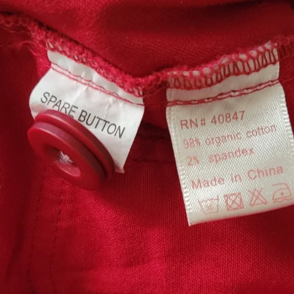 Women's Red Casual Capris - Picture 4 of 4